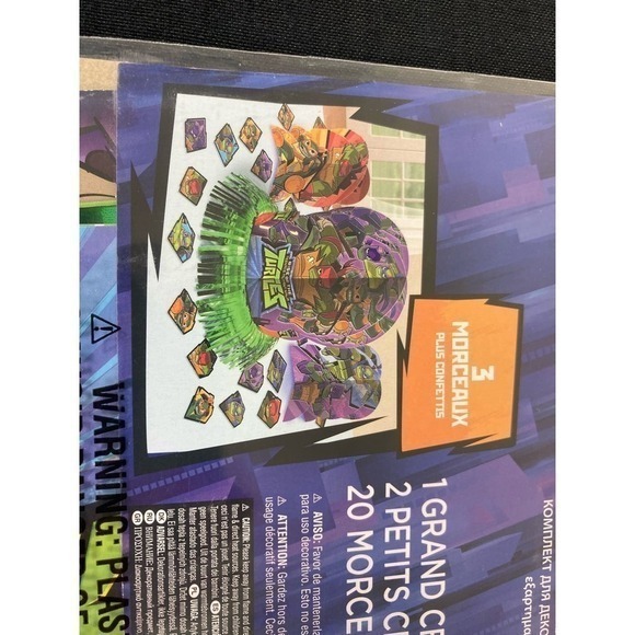 NEW Nickelodeon TMNT Table Decorating Kit Teenage Mutant Ninja Turtles Party - Picture 9 of 12